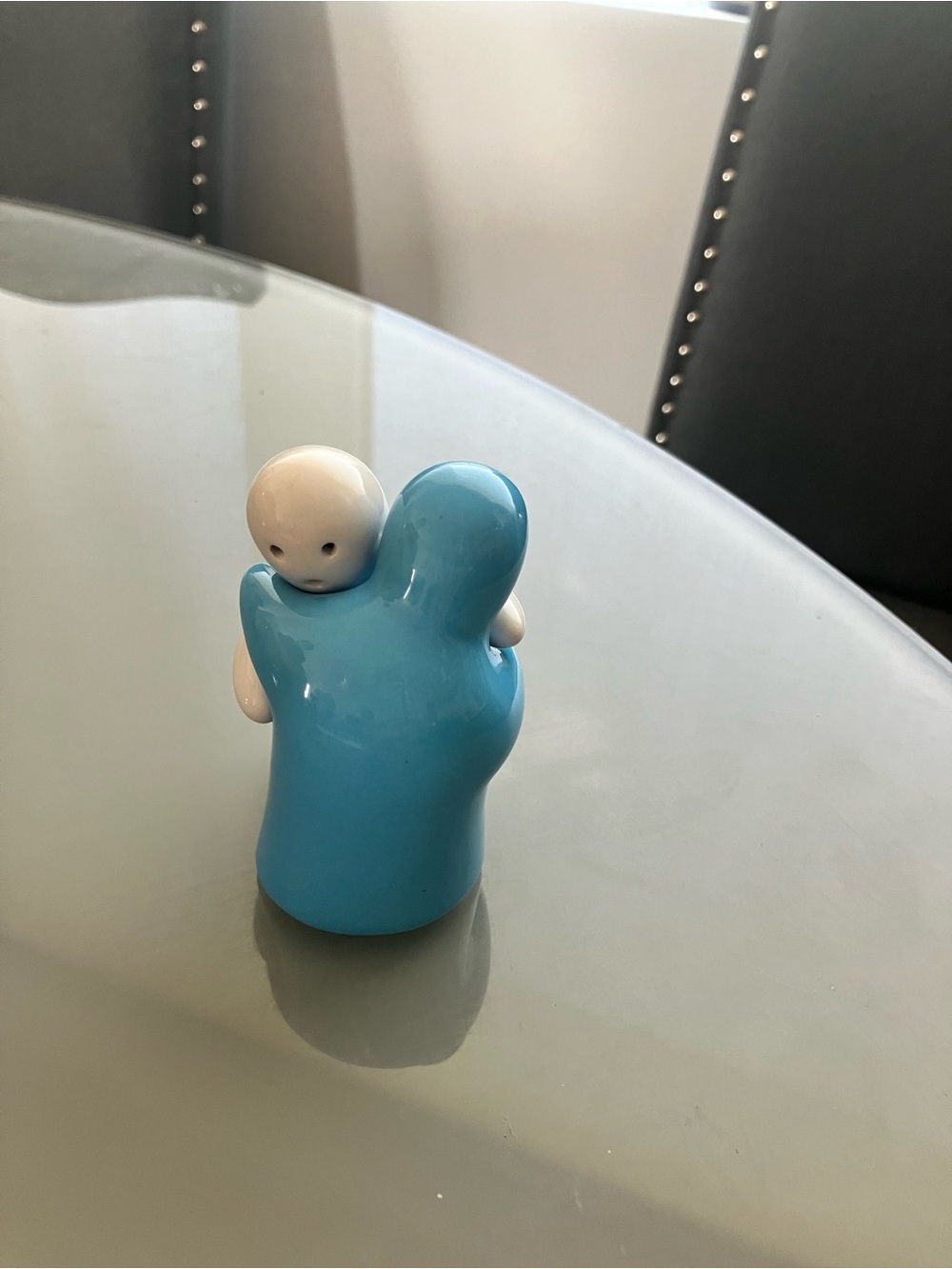 Blue Ceramic Hug Salt & Pepper Shakers- Home Accents